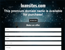Tablet Screenshot of loansites.com